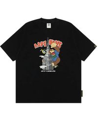 Aape By A Bathing Ape - Monkey-emblazoned Graphic T-shirt - Lyst
