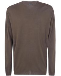 MD75 - Ribbed-Trim Long-Sleeve T-Shirt - Lyst