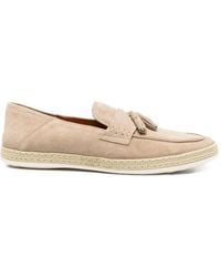 SERGIO MORETTI FIRENZE - Geflochtene Espadrilles Mit Quasten - Lyst