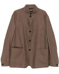ZEGNA - Patch-Pocket Buttoned Jacket - Lyst
