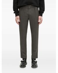 Paul Smith - Check-Pattern Elastic-Back Trousers - Lyst