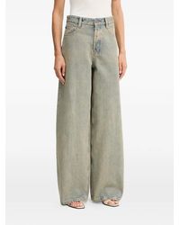 Miss Sixty - Wide-Leg Button-Fly Denim Jeans - Lyst
