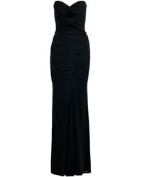 Essentiel Antwerp - Cut-Out-Detail Ruched Maxi Dress - Lyst