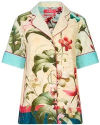 F.R.S For Restless Sleepers - Bendis Floral-Print Fil-Coupé Shirt - Lyst