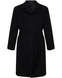 Tagliatore - Belted Single-Breasted Coat - Lyst