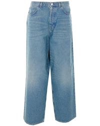 AMISH - Huge Hurricane Patch Jeans - Lyst