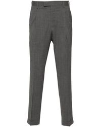 PT Torino - Pleated Slim-cut Trousers - Lyst