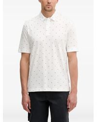 ARMANI EXCHANGE - Logo-Print Polo Shirt - Lyst