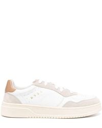 BOGGI - Logo-stamp Leather Sneakers - Lyst