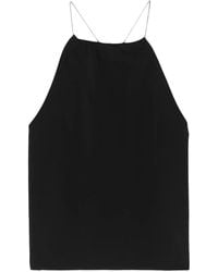 Thom Krom - Chain-Straps Gathered Tank Top - Lyst