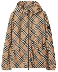 Burberry - Chaqueta Liviana A Cuadros - Lyst
