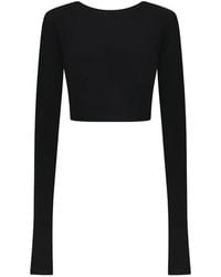 ANDAMANE - Lia Long-Sleeve Crop Top - Lyst