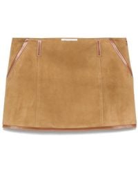Miu Miu - Mini-Rok Met Logopatch - Lyst