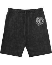 Chrome Hearts - Monogram Horseshoe Logo shorts - Lyst