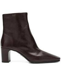 Prada - Leather Booties - Lyst