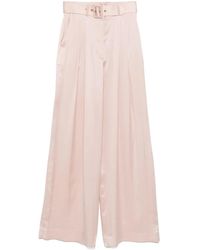 Zimmermann - シルク ワイドパンツ - Lyst