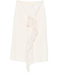 Rohe - Double-Faced Fringe Midi Skirt - Lyst