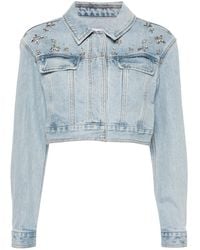 Self-Portrait - Denim Jackets - Lyst
