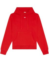 DIESEL - Hoodie With Embroidered D Patch - Lyst