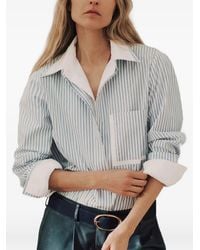 Twp - Double Layer Boyfriend Striped Shirt - Lyst
