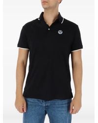 North Sails - Tipped-Collar Logo-Patch Polo Shirt - Lyst