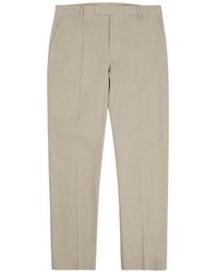 Sunspel - Pressed-Crease Trousers - Lyst