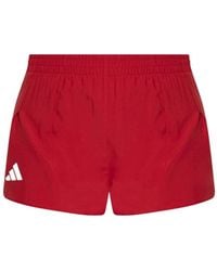 adidas - Adizero Logo-Print Shorts - Lyst