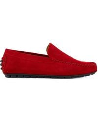Atelier Verdi - Suede Driver Loafers - Lyst