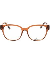 Lacoste - Round-Frame Glasses - Lyst