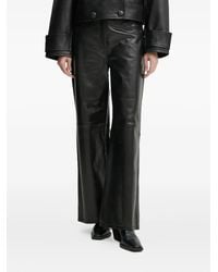 Stand Studio - Hose aus Leder - Lyst