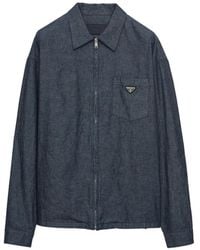 Prada - Chambray Overhemd - Lyst