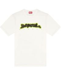 DIESEL - T-shirt con stampa grafica T-JUST-N16 - Lyst