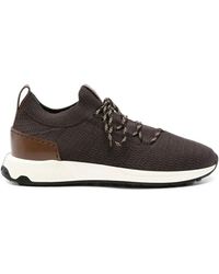 Tod's - Logo-Patch Panelled Sneakers - Lyst