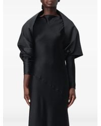 Alberta Ferretti - Satin-Finish Stole Jacket - Lyst
