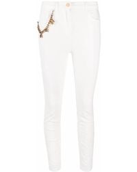 Elisabetta Franchi - Charm Detail Skinny Jeans - Lyst