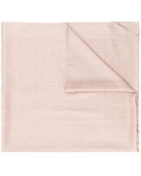 Ferragamo - Sciarpa Con Stampa Gancini - Lyst