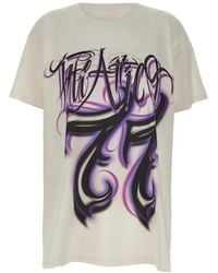 The Attico - Logo Print T-Shirt - Lyst