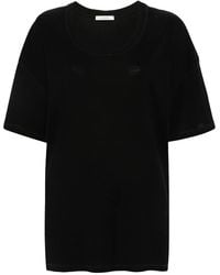 Lemaire - Drop-Shoulder Cotton T-Shirt - Lyst