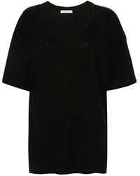 Lemaire - T-Shirt Con Maniche A Spalla Bassa - Lyst