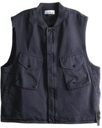 Stone Island - G100013 Dense Cotton Twill-Tc Vest - Lyst