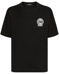 Dolce & Gabbana - DG T-Shirt mit Logo-Stickerei - Lyst