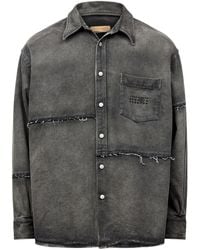 MM6 by Maison Martin Margiela - カットオフエッジ シャツ - Lyst