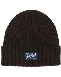 MC2 Saint Barth - Sheldon Logo-Patch Ribbed-Knit Beanie Hat - Lyst