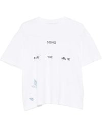 Song For The Mute - Logo-Print T-Shirt - Lyst