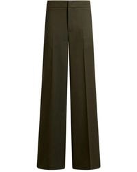Etro - Pressed-Crease Palazzo Trousers - Lyst