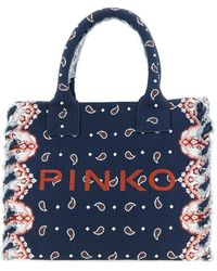 Pinko - Paisley-Pattern Tote Bag - Lyst