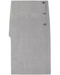 Courreges - オブリーク ハウンドトゥース スカート - Lyst