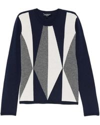 Emporio Armani - Pullover Mit Geometrischem Muster - Lyst