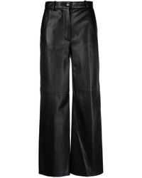 Loulou Studio - Straight-leg Leather Trousers - Lyst