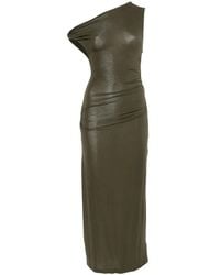 Patrizia Pepe - Asymmetric Draped Midi Dress - Lyst